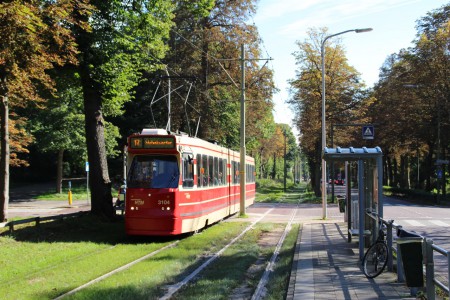 Lijn 17 op de Scheveningseweg. 